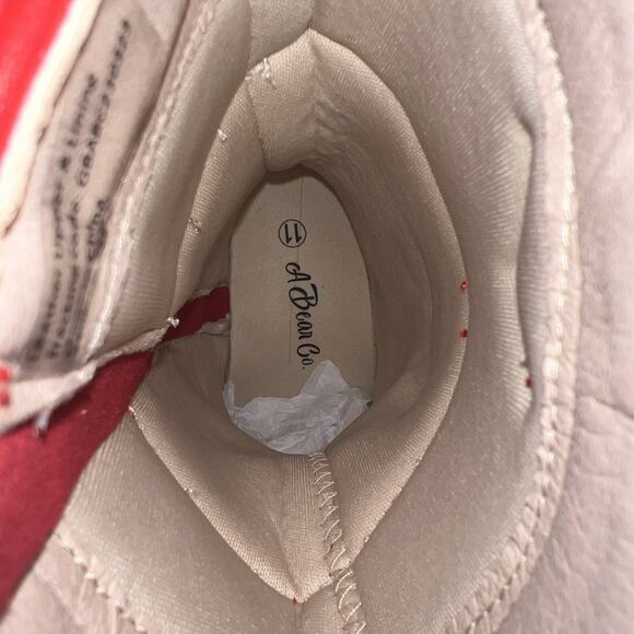 A Bear Co Girls Size 11 Red Fringe Leather Western Cowgirl Boots NEW - Picture 7 of 11